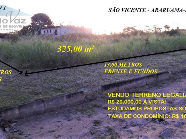 ##VDTR396 - Terreno em condomínio para Venda em Araruama - RJ - 1
