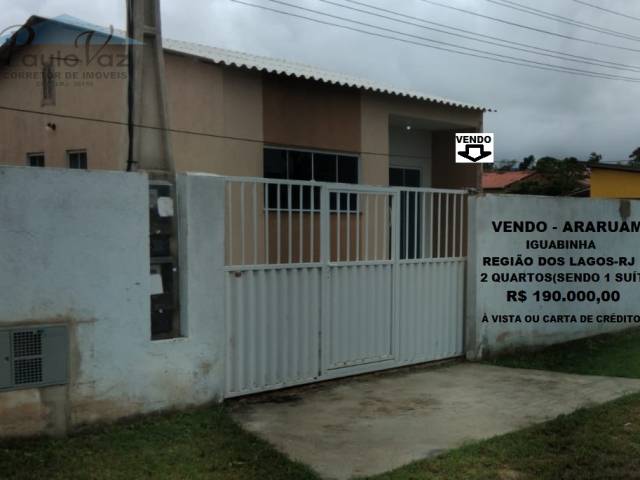 ##VDCS414 - Casa para Venda em Araruama - RJ - 1